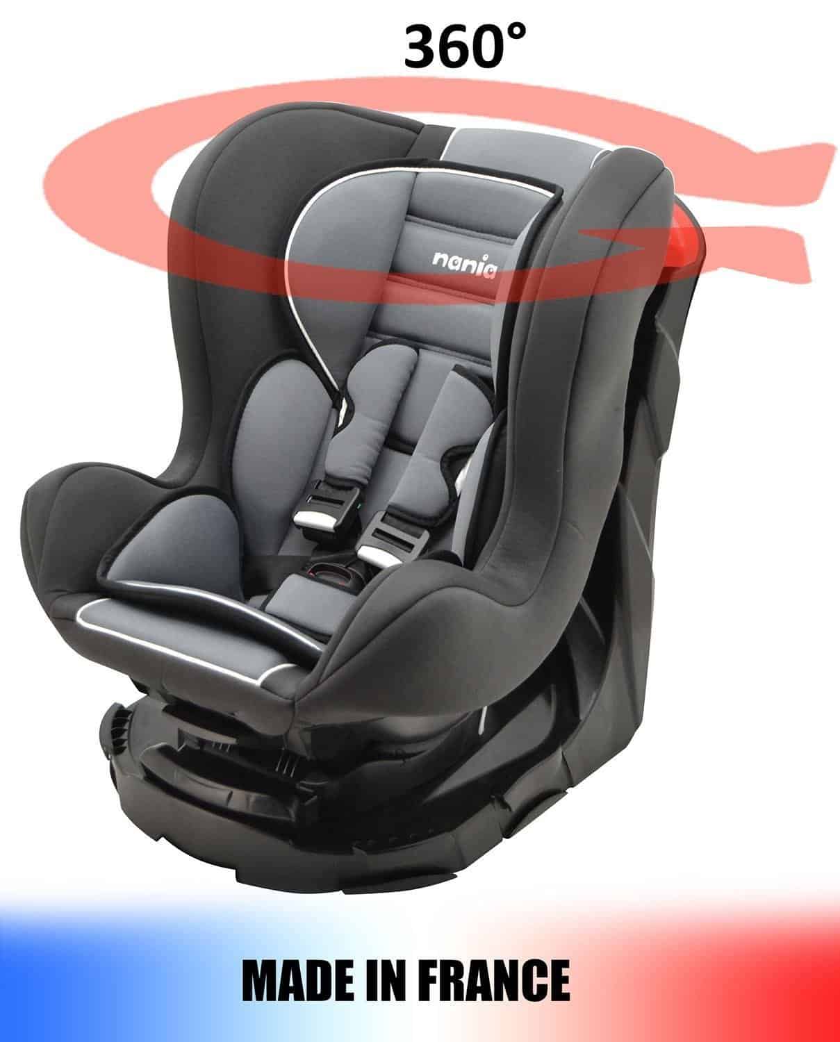 Siège auto isofix NANIA MAX I FIX 76-140 cm R129 –de 3 à 10 ans